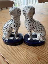Staffordshire Pottery Pair Of Dalmatian’s Genuine 19th century