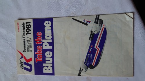 Air timetable 1981 - air, uk
