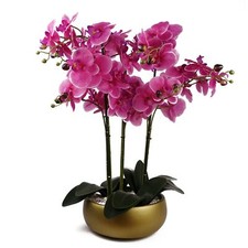 Orchid Artificial  Purple Gold