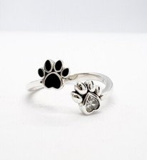 Paw Print Adjustable Ring