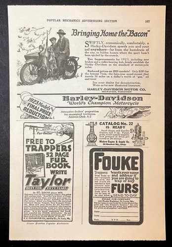 1923 harley davidson - davidson, ad