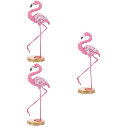 3pcs resin flamingo - 3pcs,