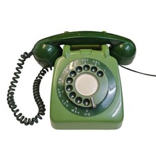 BT Telephone 706L Green  Home Office Phone 1960s Prop Vintage Phone Tested