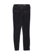 ESPRIT Womens Broken In Slim Corduroy Trousers W28 L29 Navy Blue Cotton CL02