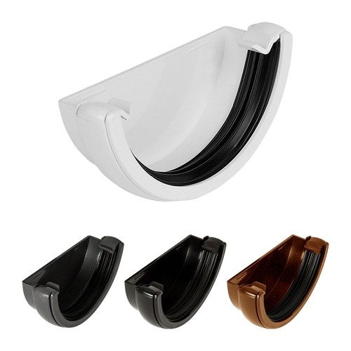 Half round upvc gutter - half,