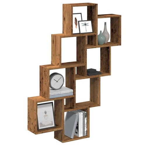 Wall cube shelf - shelf, 90x15x119.5cm