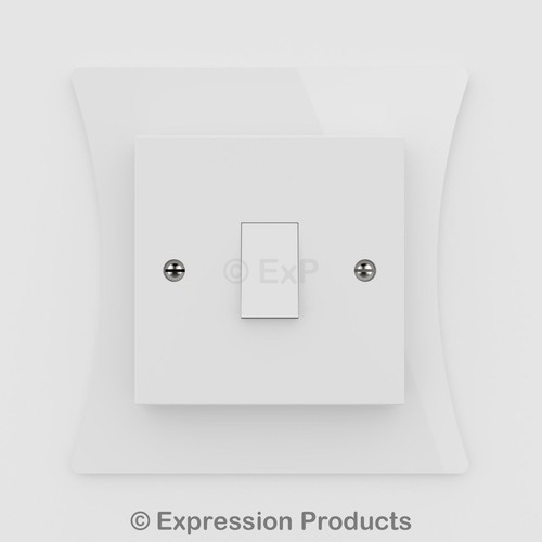 Single double light switch - light,