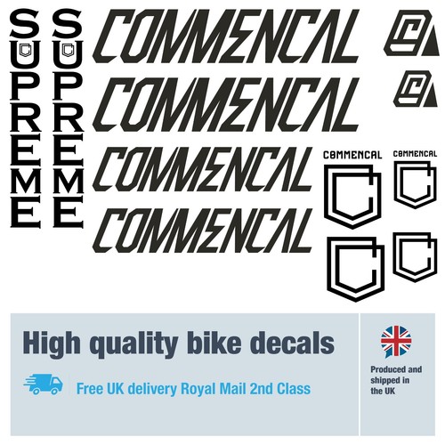 Commencal supreme bike decals - commencal,