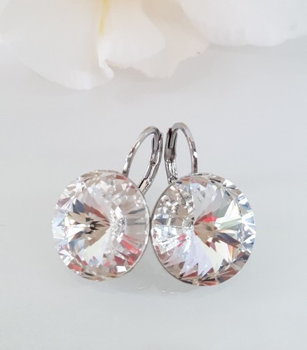 Crystal earrings drop - drop,