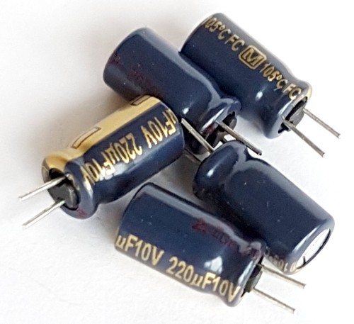 5pcs 220uf 10v panasonic - [5pcs]220uf,