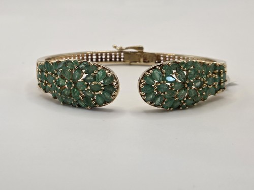 925 sterling silver emerald - silver,