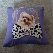 Children's Purple Royal Pomeranian Small Star Julien Macdonald Dog Cushion