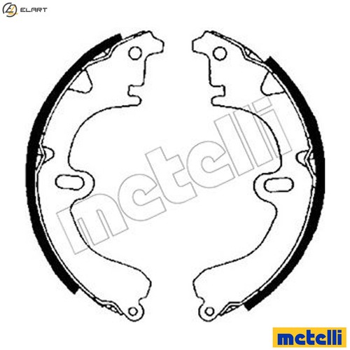 Brake shoe set 0417 for - shoe, 53-0417