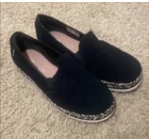 Toms womens black suede - womens,