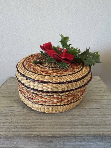 Vtg wicker rattan woven - rattan,