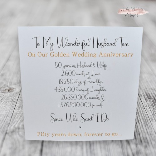 Personalised 50th golden - 50th,