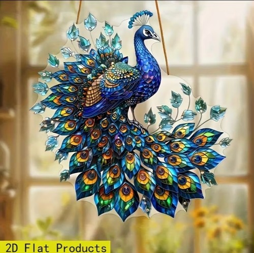 Vibrant peacock with eyes - vibrant,