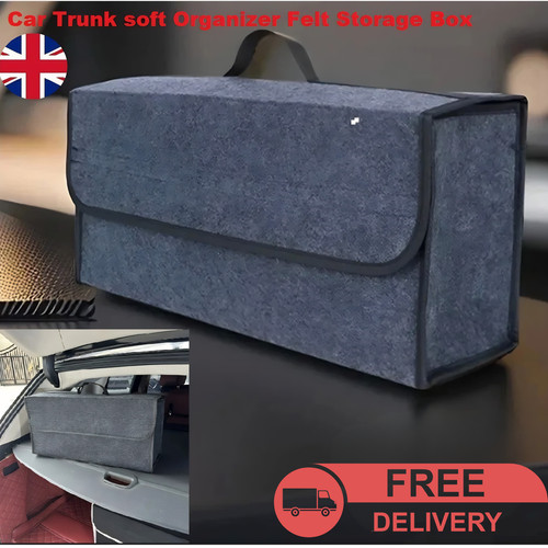 Grey car boot - boot, organiser