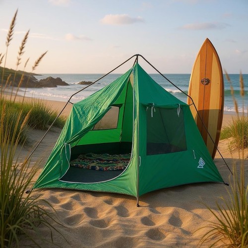 Vintage tent canvas top - x,