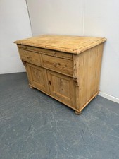 An Amazing Victorian Antique/Old Pine Breadslide Large Dresser Base to Wax/Paint