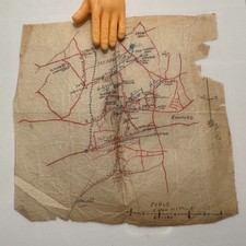 WW2-Era Hand-Drawn Map –
