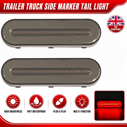 Smoked led tail brake stop - smoked,