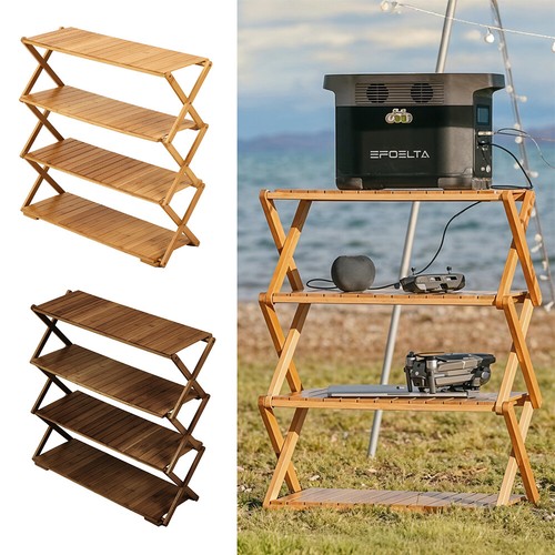 Portable tier wooden camping - 4-tier,