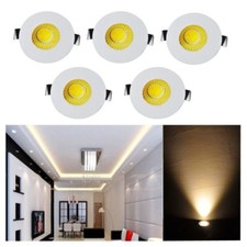 5x Mini 3W LED Recessed Small Cabinet Spot Lamp Ceiling Downlight Kit Fixture   