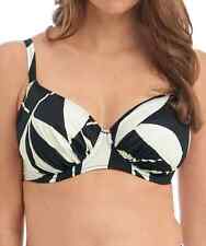 Fantasie IIe De Re Bikini Top 36E Gathered Side Support Full Cup Black 500901