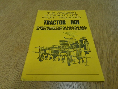 Standen tractor hoe owners - tractor,