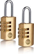 Yale brass combination padlock