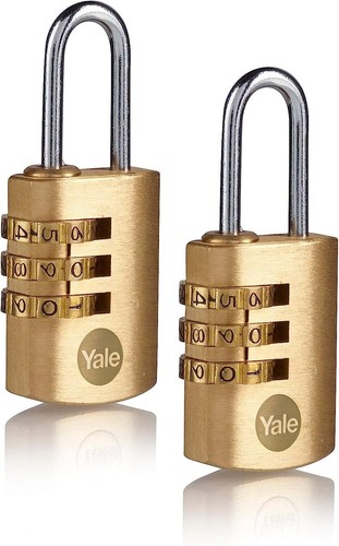 Yale brass combination padlock