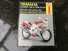 YAMAHA FZR600, 750 & 1000 Fours 1987 to 1994 SERVICE REPAIR MANUAL BY HAYNES