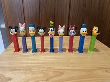 VINTAGE DISNEY PEZ DISPENSERS GOOFY MICKEY MINNIE MOUSE DONALD DAFFY DUCK PLUTO