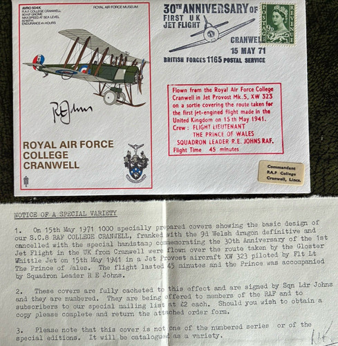 Raf cover cranwell - -, flown
