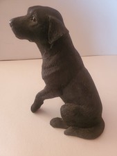 Black Labrador Dog Figurine The Leonardo Collection 2001