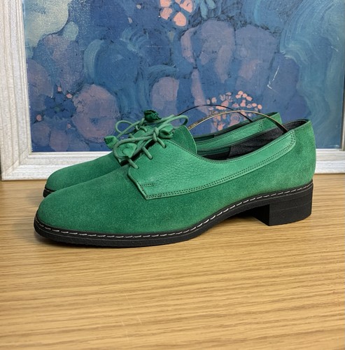 Rare green suede aqua skip - suede, k