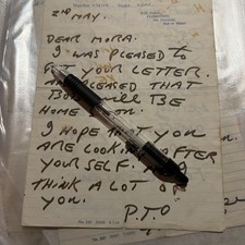 3 sided Ron Kray Letter on