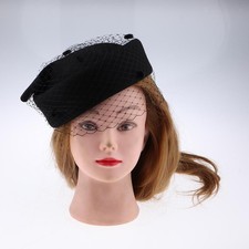 Vintage Wool Pillbox Hat