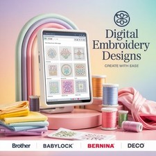 50,000 PES Embroidery Designs For Brother, Babylock, Bernina And Deco Machines