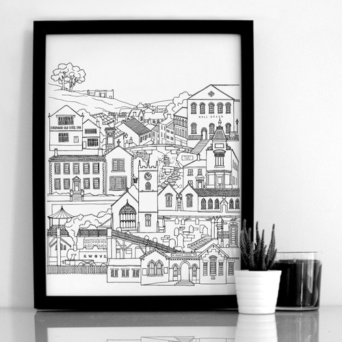 Haworth brontë art - haworth,