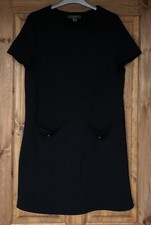 Black ribbed textured stretch