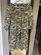 Maison Scotch La Femme Selon Marie Animal Print Dress Beige Black  Size 2