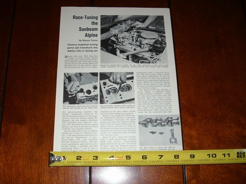 Sunbeam alpine race tuning - alpine,