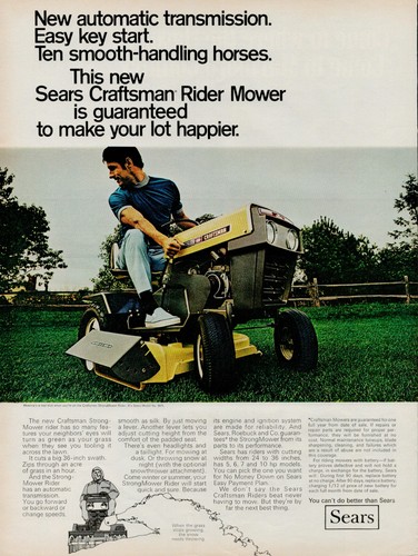 Sears craftsman riding - sears,