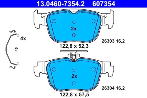 Ate disc brake - disc, pad