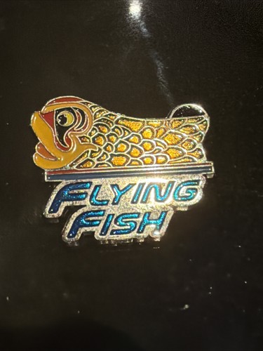 Thorpe park flying fish pin - flying,