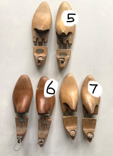 Vintage wooden shoe trees