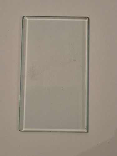 Carriage clock glass - clock, bevelled