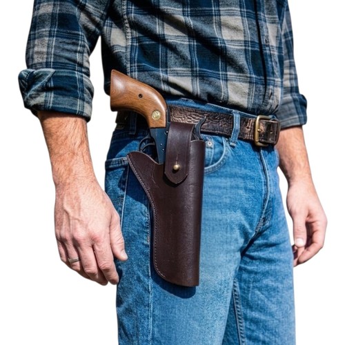 Single action dark brown - single,